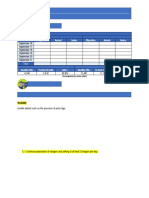 Days Objective Actual Index Objective Actual Index