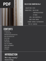 Role of Edge Computing in Iot