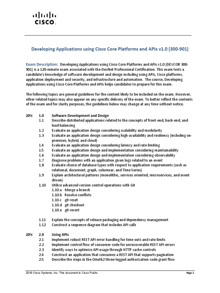 300 901 Devcor | PDF | Application Programming Interface ...