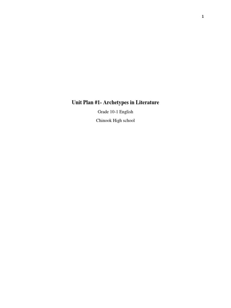 Exploring Archetypes in Literature | PDF | Narrative | Storytelling