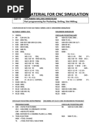 Study Material For CNC Simulation: Sinumerik Milling 840D/810D Part Programming For Pocketing, Drilling, Slot Milling