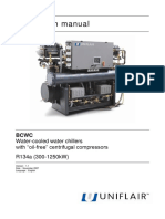 Instruction Manual: Water-Cooled Water Chillers With "Oil-Free" Centrifugal Compressors R134a (300-1250kW)