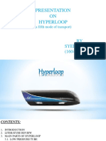 Presentation ON Hyperloop: (A Fifth Mode of Transport)