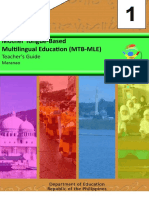 Mother Tongue-Based Multilingual Education (MTB-MLE) : Teacher's Guide