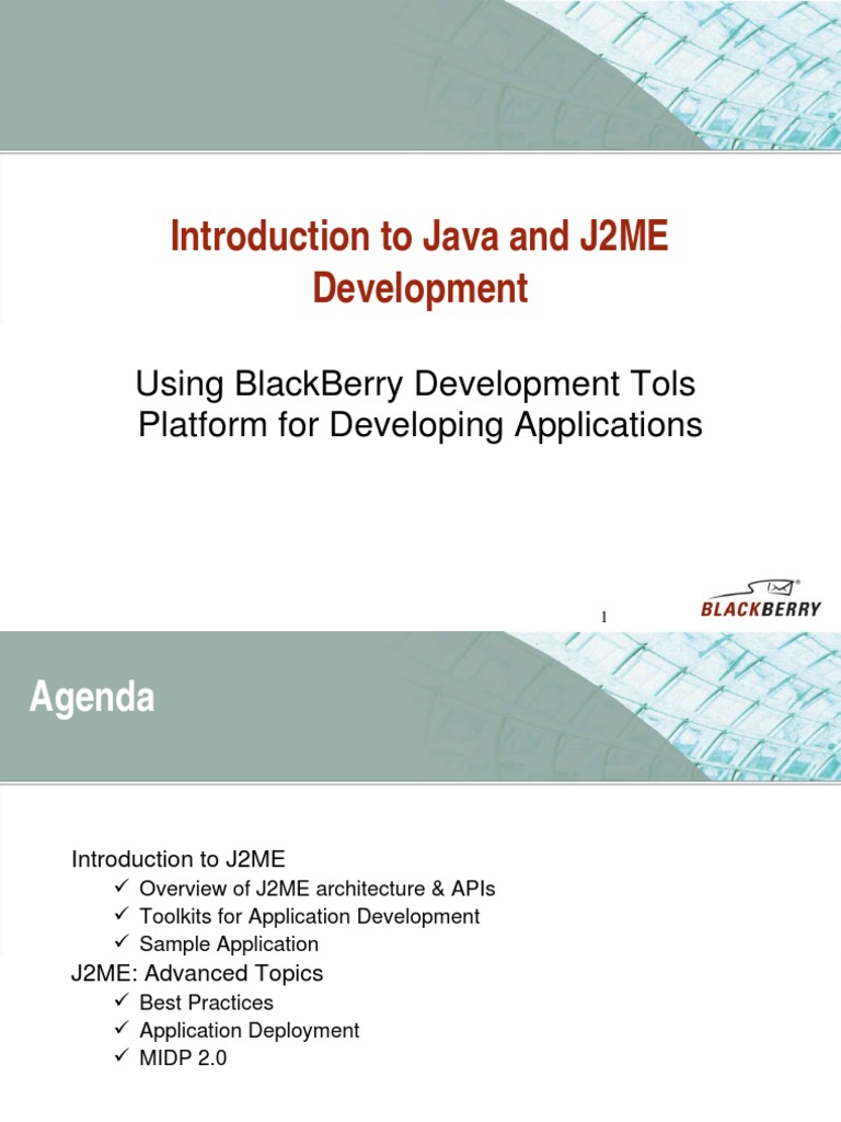 Blackberry and Java | PDF | Java (Programming Language) | Application ...