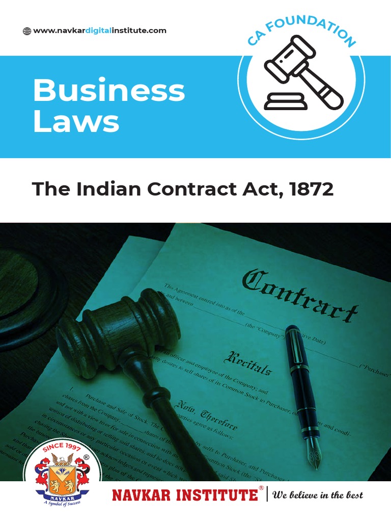 Indian Contract Act Notes 1 PDF Offer And Acceptance Consideration