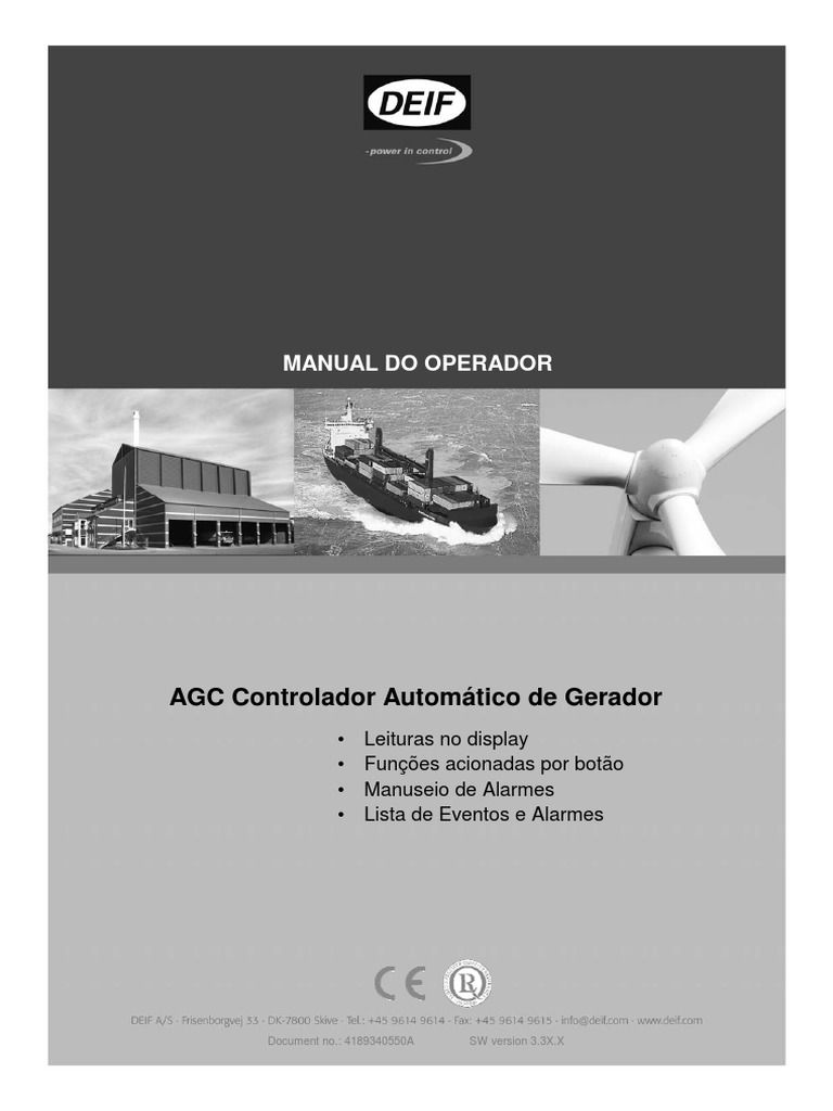 Manual do Operador do Controlador AGC | PDF | Diodo emissor de luz ...