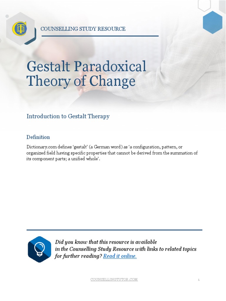 Paradoxical Theory Of Change