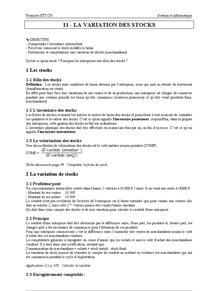 Stock | PDF