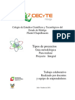 Guia para Proyectos Integrales 2019 Cecyteh Chapul PDF