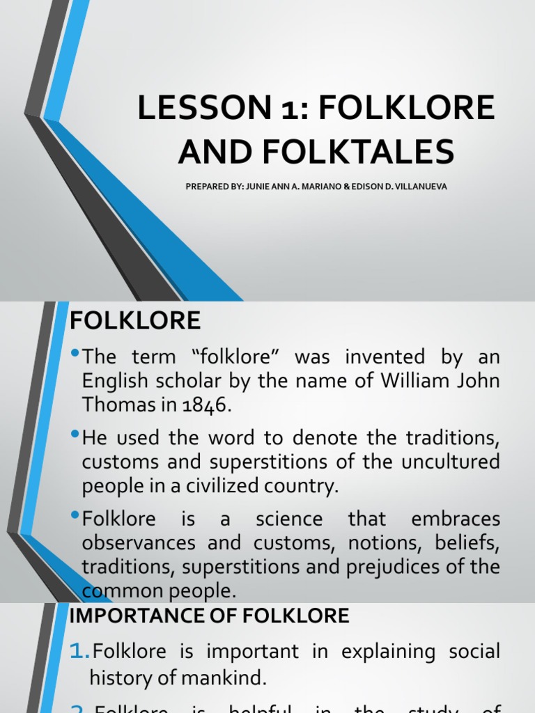 FOLKLORE AND FOLKTALES PPT.pptx Fairy Tales Folklore