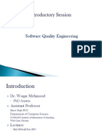 Software Quality Engineering