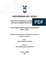 Universidad Del Azuay: Facultad de Ciencias de La Administración Escuela de Administración de Empresas
