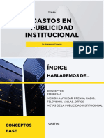 Gastos en Publicidad Institucional