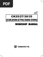 Kioti CK Series Workshop Manual | PDF | Tractor | Manual Transmission