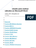 Funciones en Word 2016