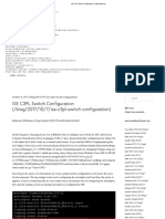 Ise c3pl Switch Configuration