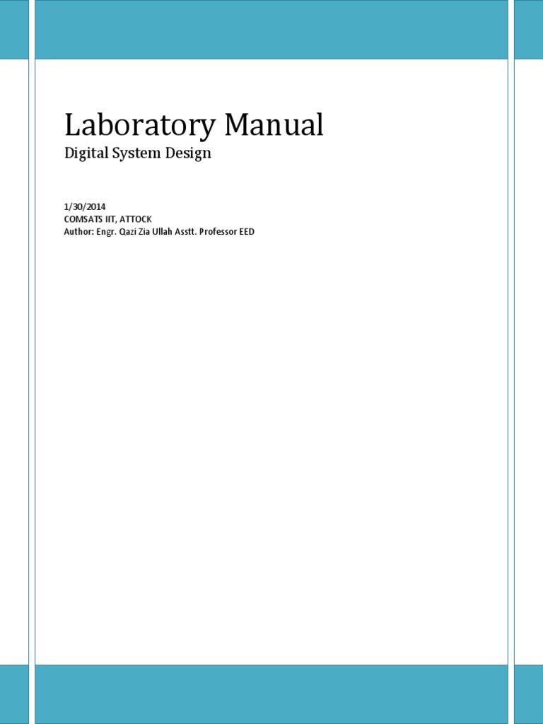 Digital System Design Lab Manual | PDF | Field Programmable Gate Array ...