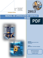 Manual Operador Centros de Maquinado PDF