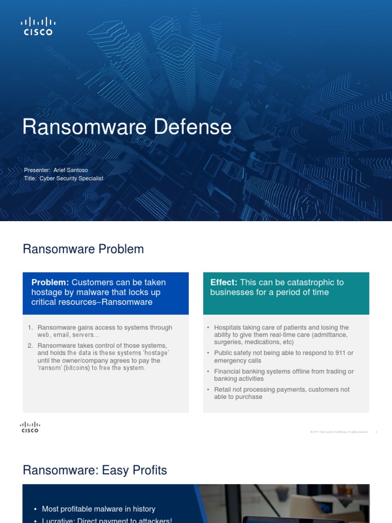 Ransomware Defense BDA | PDF | Ransomware | Computer Security