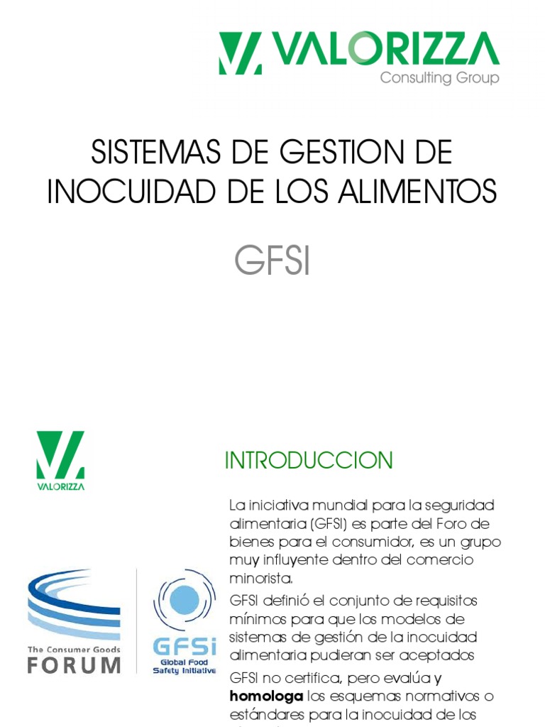 GFSI Gerencial | PDF | Análisis de Riesgo y Puntos Críticos de Control ...