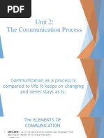 Unit 2: The Communication Process