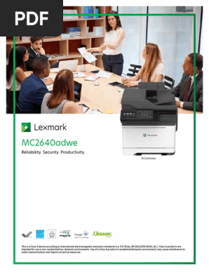 lexmark mc2640adwe