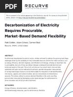 Recurve - Preprint - Decarbonization of Electricity Requires Procurable Market-Based Demand Flexibility - Electricity Journal Sept 2019