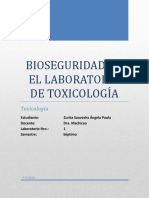 Bioseguridad en El Laboratorio de Toxicología