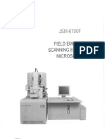 Jeol JSM 6700f Sem Users Manual