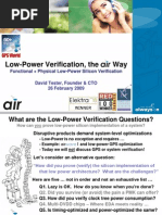 Low-Power Verification, The Air Way...