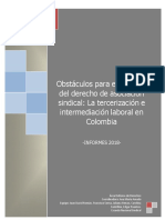 Tercerizacion laboral en Colombia