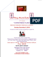 Christmas Fling Invitation New Venue 2019