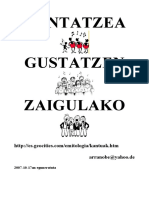 Euskera - Kantatzea Gustatzen Zaigulako