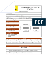 Descripción de Puesto de Jefatura