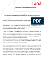 Avaliação de Desempenho Nas Organizações: Um Estudo Multicasos