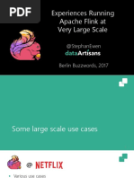 Experiences Running Apache Flink at Very Large Scale: @stephanewen Berlin Buzzwords, 2017