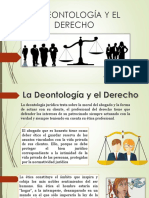 La Deontología y El Derecho Expo. Tony de Leon