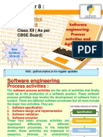 Software Engineering-Process Activities and Agile Methods