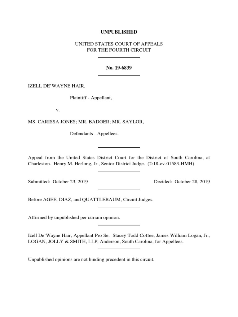 Unpublished PDF Appeal Summary Judgment