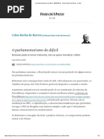 O Parlamentarismo Do Difícil - 08-04-2019 - Celso Rocha de Barros - Folha