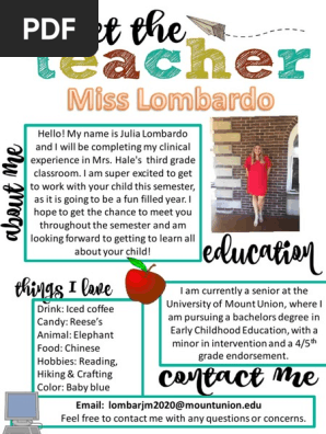 meet the teacher