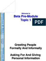 Greeting People Formally and Informally
