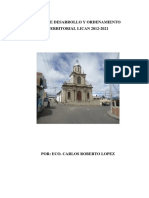 Plan de Desarrollo y Ordenamiento Lican PDF