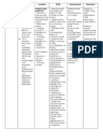 Month Essential Content Skills Assessment Standard Force and Motion