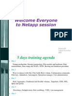 Netapp 5-Day Training Agenda