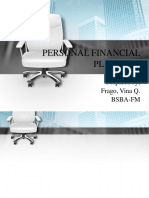 Personal Financial Planning: Prepared by Frago, Vina Q. Bsba-Fm