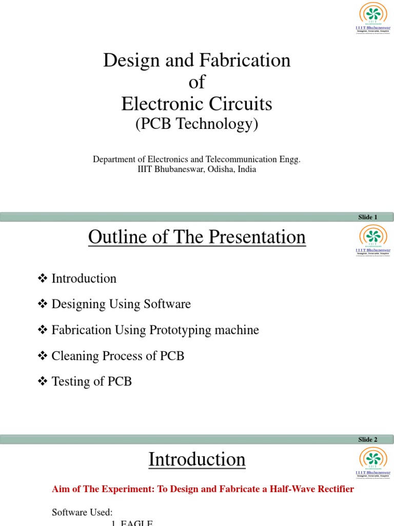 Design and Fabrication of Electronic Circuits: (PCB Technology) | PDF ...