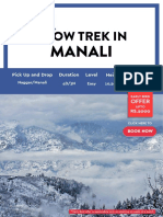 Snow Trek in Manali