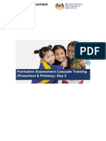 Formative Assessment Cascade Training (Preschool & Primary) : Day 3